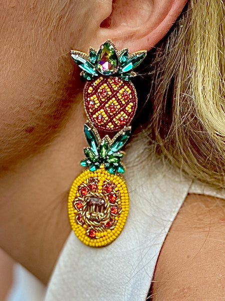 Ohrringe Ananas