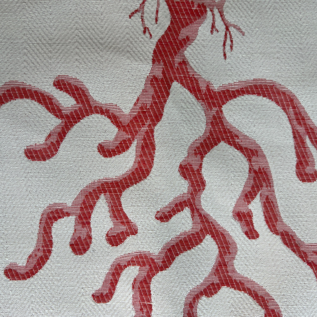 Dekorstoff Koralle rot auf weiss – Mymemory
