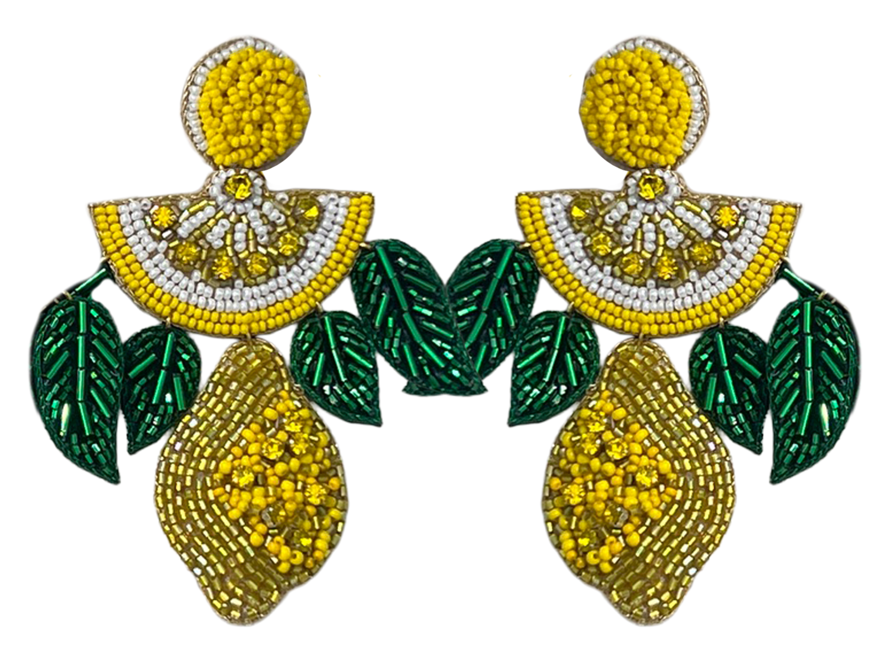 Ohrringe Limone gelb & grün