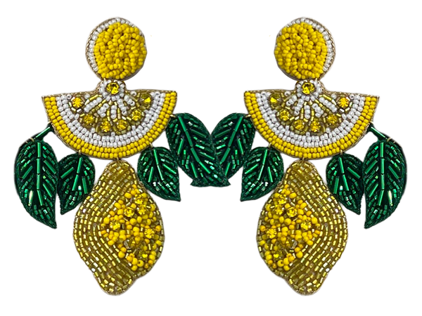 Ohrringe Limone gelb & grün