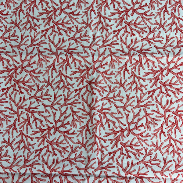 Polsterstoff Strandhaus maritimer Stil korallen rot 